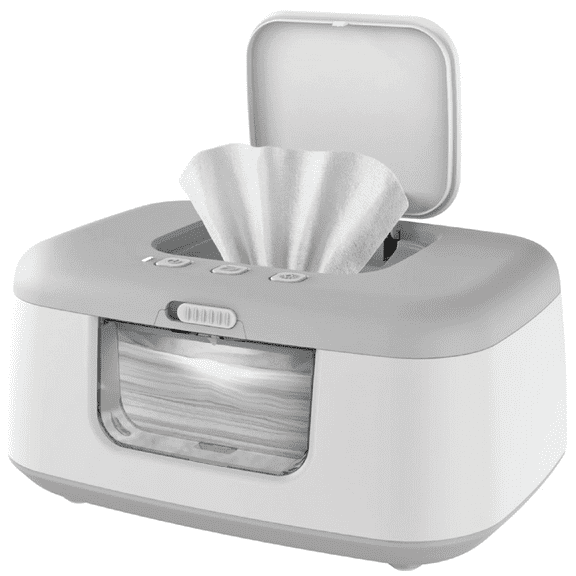 Jool Baby Tiny Bums Baby Wipe Warmer and Dispenser with Nightlight, Gray