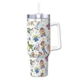 thumbnail image 1 of Bouteille d'Eau Woody Buzz 40oz Ice Bully avec Poignée Paille de Bouteille Sport Isolée en Acier Inoxydable Réutilisable Étanche Gobelet de Voiture, 1 of 9