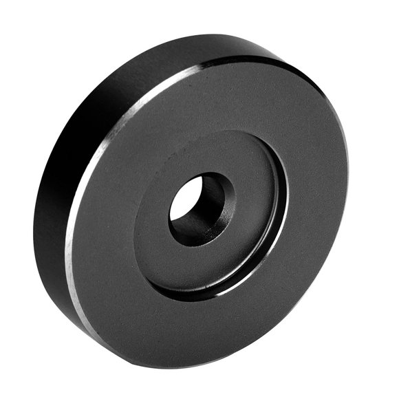 Adaptador para Tocadiscos Ciciglow Negro 45 RPM de Conversión de Orificios Grandes para la Mayoría d