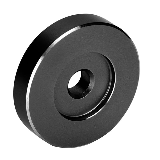 Adaptador para Tocadiscos Ciciglow Negro 45 RPM de Conversión de Orificios Grandes para la Mayoría d