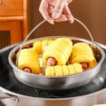 thumbnail image 4 of Bearachild Cajón de cocción al vapor con almohadillas para los pies para cocinar al vapor resistente al agua hecho de acero inoxidable Cocina y Comedor 20cm, 4 of 6