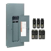 Square D 3866431 HomeLine 200 amp 120-240 V 30 space 60 circuits Wall Mount Load Center Main Breaker Kit