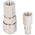 Air Coupler Nickel Plated Stainless Steel Self Locking Quick Connect