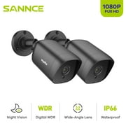 SANNCE 1080p Wired Home Outdoor Indoor Security Camera with EXIR Night Vision, IP66 Waterproof for Outdoor Indoor Video Surveillance- 2Pack