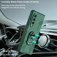 thumbnail image 6 of Nalacover Rugged Case for Samsung Galaxy Z Fold4, Slim Fit Finger Ring Holder Kickstand Magnetic Cover Compatible with Car Mount Anti-Scratches Shockproof Case for Samsung Galaxy Z Fold4,Darkgreen, 6 of 10