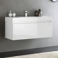 thumbnail image 2 of Fresca Fcb8011-I Mezzo 48" Wall Mounted Single Basin Vanity Set - White, 2 of 5