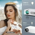 thumbnail image 4 of YABER V3 Mini Bluetooth Projector Portable Full HD 1080P and Zoom Supported, Portable LCD LED Home & Outdoor, 4 of 5
