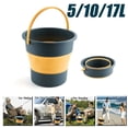 thumbnail image 2 of 5/10/17L Portable Folding Bucket Multifunctional Thickened Silicone Bucket for Car Washing and Fishing Camping Folding Bucket, 2 of 10