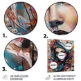 thumbnail image 3 of Designart "Pop Art Portrait of a Woman I" Modern Woman Metal Wall Art Prints, 3 of 5