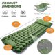 thumbnail image 2 of Isomatte Selbstaufblasend Faltbar Mit Kopfkissen Und Fupumpe, Dicke Wasserdichte Isomatte Kleines Packma Ultraleichte Isomatte Fr Camping Outdoor Reis, 2 of 5