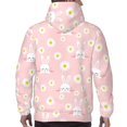 thumbnail image 7 of Naloa Rabbit Sunflower Men's Casual Hooded Collar Drawstring Hoodies Pullover Sweatshirts Casual Long Sleeve Shirts-3X-Large, 7 of 7