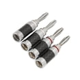 thumbnail image 4 of Conector Tipo Banana, Conector Tipo Banana Para Reducir Los Cortocircuitos Carcasa De Fibra De Carbono Negra Cromada De Latón Para Altavoz, 4 of 8