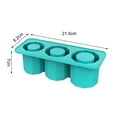 thumbnail image 6 of Sunjoy Tech Ice Cube Tray Mold for 30Oz & 40Oz Cups with Lid Bin Freezer Juice Whiskey Cocktail Silicone Hollow Cylindrical Ice Cube Shape Mold Summer Gifts, 6 of 8