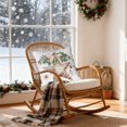 thumbnail image 3 of Christmas Pillowcase 18 in x 18 in – Polyester Holiday Decor for Indoor and Outdoor Use – Reusable Zippered Cover with Festive Tree, Wreath, or Bow Design, 3 of 6