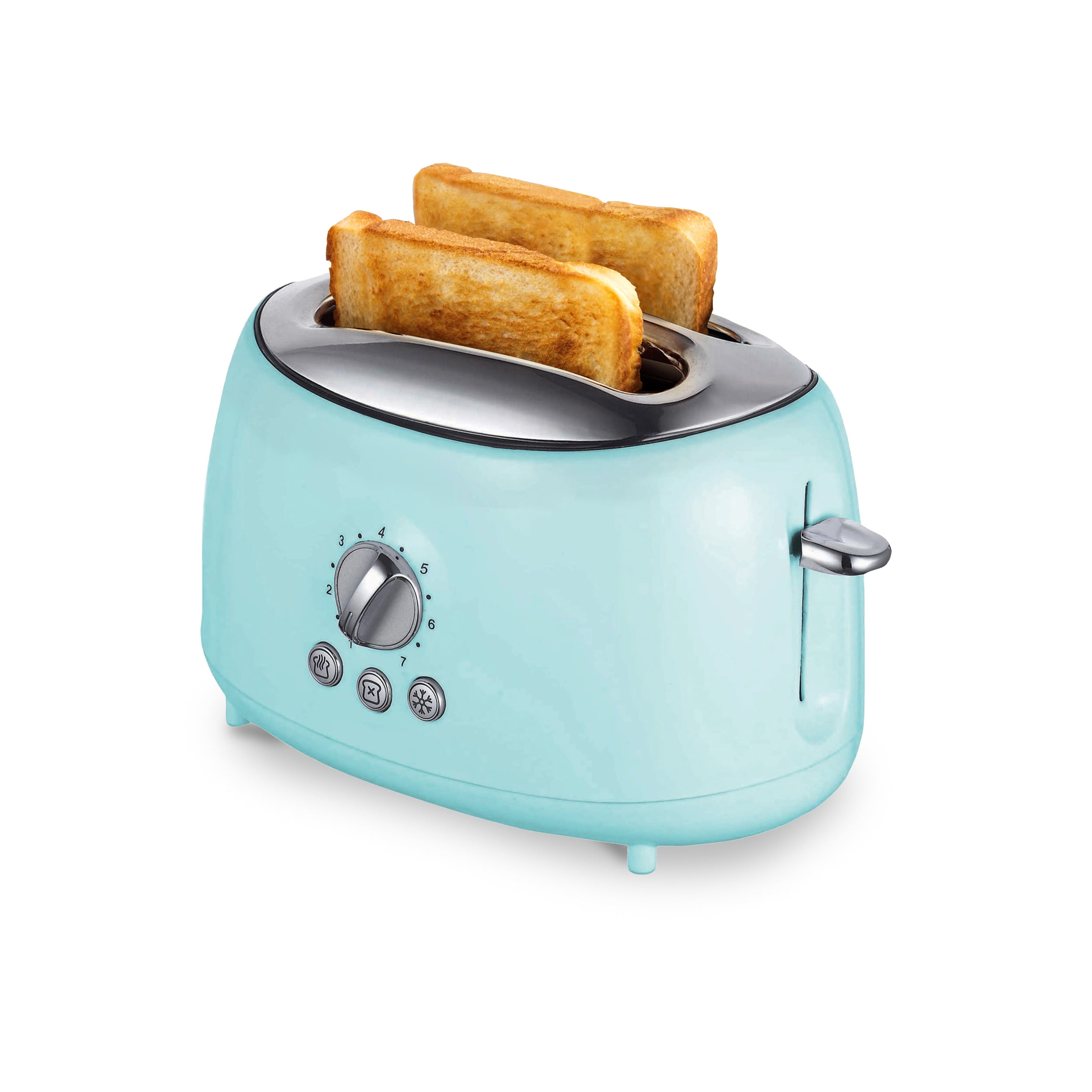 aqua blue toaster