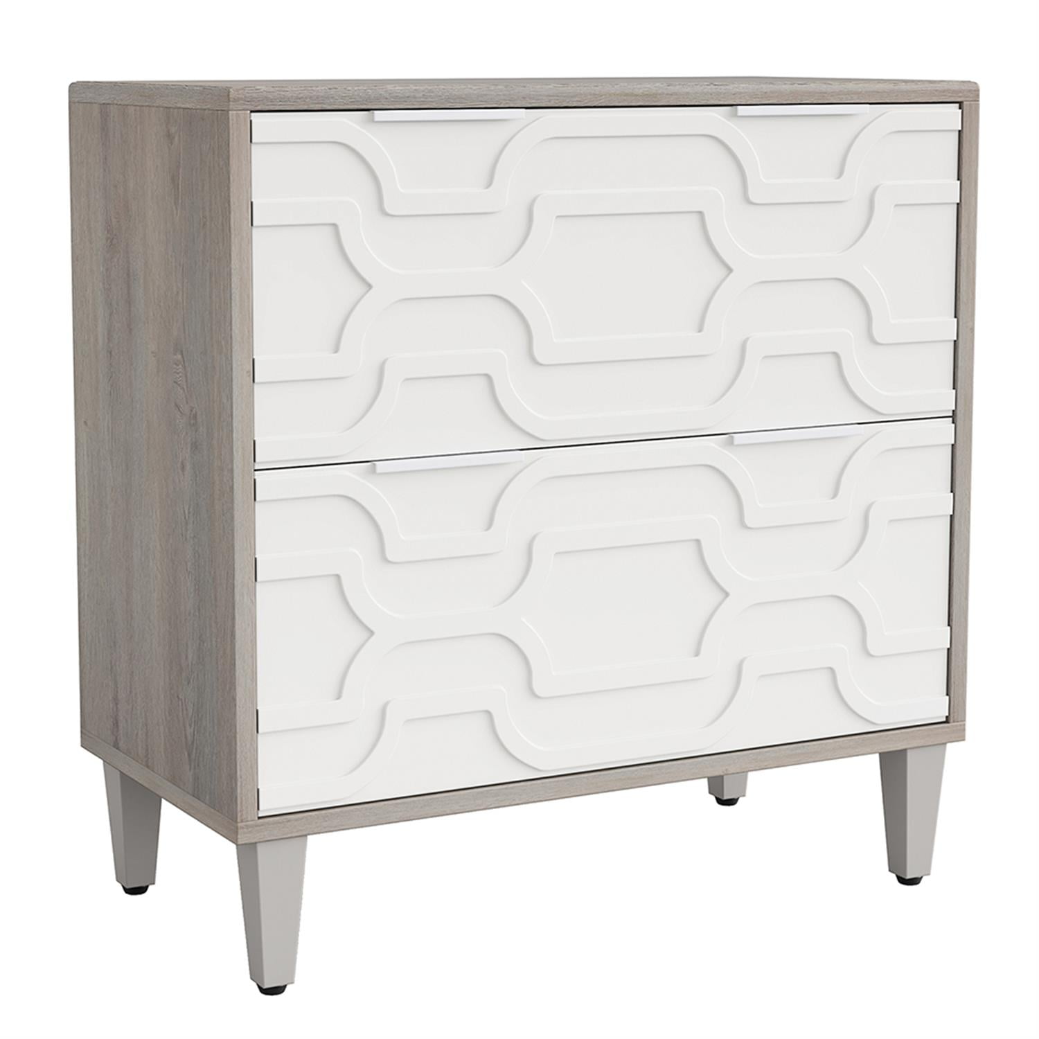 Demi Bonn 2-Drawer File Cabinet, Wood Filing Cabinet for Home Office, Printer Stand, for A4, Letter-Size Documents, Storage Cabinet for Home Office, Gray