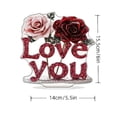 thumbnail image 2 of BotaniNest Valentine’s Day 2D Acrylic Stand Desktop Ornament Home Tabletop Display 3D Structure For Couple, 2 of 5