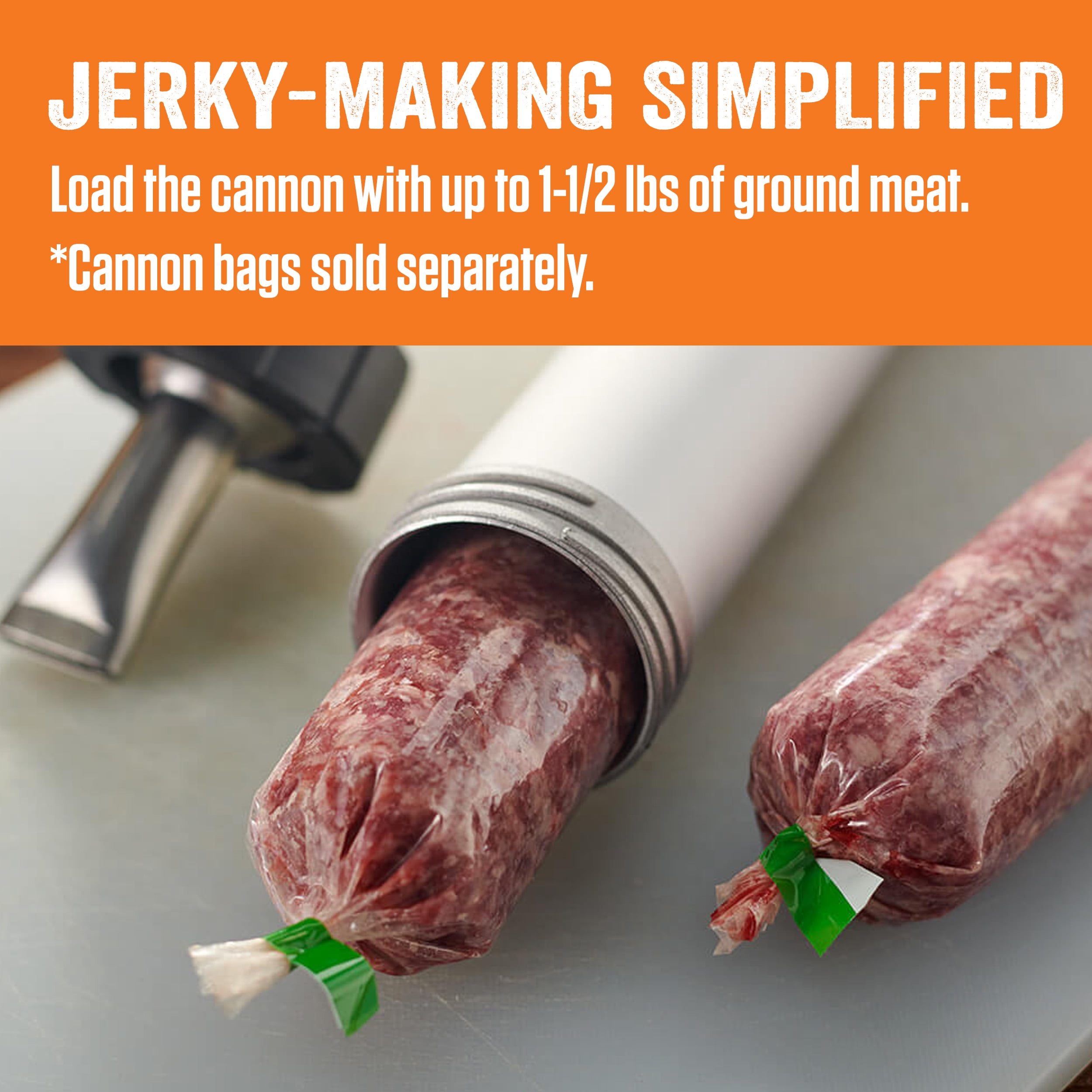 LEM Products Jerky Cannon with Nozzles and Seasonings, Jerky Maker Tool Kit