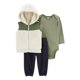 thumbnail image 1 of Set 3pzs c/chaleco Carter's Child of Mine Verde Estampado A rayas 0-3M, 1 of 4