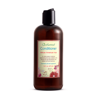 Just Nutritive African American Hair Conditioner, with Kukui Oil, Paraben Free for Dry Hair 16oz