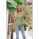 thumbnail image 5 of Blusas Lisas de Cuello Redondo y Corta para Mujer, 2025, Nuevas Blusas Holgadas de Verano, Lindas, , XL, 5 of 10