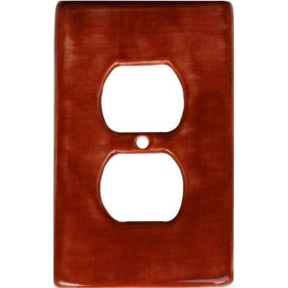 Terracotta Talavera Duplex Outlet Wall Plate