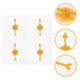 thumbnail image 3 of KAKOWELY 4 piezas de hilanderos transparentes para juegos de matemáticas con flecha giratoria para juegos de fiesta y enseñanza., 3 of 5