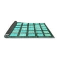 thumbnail image 2 of Ahgly Company Indoor Square Checkered Light Blue Modern Area Rugs, 3' Square, 2 of 4