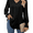 Black, variant on PPCHVOY Chiffon Blouses For Women Dressy Casual V-Neck Bell Sleeve Going Out Tops Womens Tops Loose Fit Elegant Business Outfits
