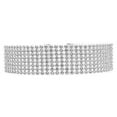 thumbnail image 7 of UDIYO Women's Fashion Punk Full Rhinestone Wide Choker Collar Necklace Party Jewelry, 7 of 7