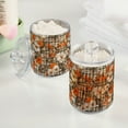 thumbnail image 2 of Yayeee 2 Pack Qtip Holder Bathroom Cotton Swab Canister with Lid Clear Dispenser Set, Rustic Floral, 2 of 6