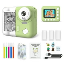 Children's Digital Camera High Definition Student Instant Cameras Printable Photographed And Recorded Printable Photos 5ml Color Pen Green