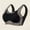Black, variant on YHAJDS Women's Jelly Bra Wireless Push Up Two Tone Lace Breathable Daily