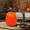 thumbnail image 4 of Pumpkins under $5! Yannianjz Plastic Pumpkins for Decorating – Large Artificial Foam Pumpkins for Fall Decor, Halloween, Thanksgiving, Paintable for DIY Crafts & Centerpieces, 4 of 5