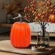 thumbnail image 4 of Calabazas artificiales de 9 pulgadas para decoración de Halloween - Calabazas falsas grandes de espuma para decoraciones otoñales, manualidades y centros de mesa de Acción de Gracias, 4 of 5