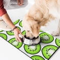 thumbnail image 2 of Kiwi Print Dog Feeding Mat - Waterproof Non-Slip Pet Food Mat with Cute Kiwi Fruit Design, Absorbent Multi-Layer Pad for Messy Eaters, Kawaii Cartoon Pattern (18.1 x 11.8 in), 2 of 5