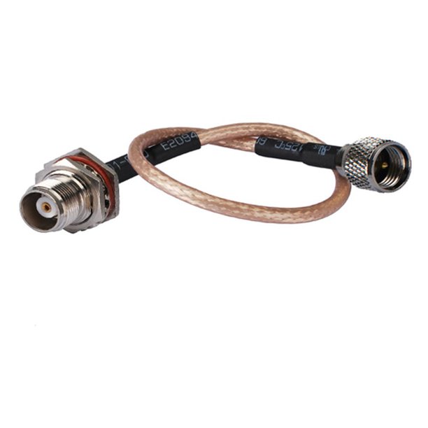 6 inch Rf Connector Tnc Female nut Oring Straight to Miniuhf Male Straight Assembly Extension