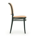thumbnail image 4 of Set of 2 Benedetta Blue Linen Upholstered Dining Chair with Black Iron Legs, 4 of 8