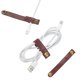 thumbnail image 3 of 20 correas de cuero para cables, organizadores de cables, gestión de cables para cables USB y auriculares, 2 tamaños, 5 colores, bricolaje, 3 of 7