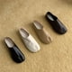 thumbnail image 5 of Mocasines planos Tabi Ninja para mujer, con punta redonda dividida, bajos, holgados, sin cordones, de cuero, tipo mulas, mocasines suaves sin cordones, 5 of 5