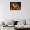 thumbnail image 2 of Cuadro Decorativo - Gran Buda anochecer Jr  Impresión en canvas, estrechado., 2 of 2