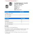 thumbnail image 2 of Front Wheel Bearing Set - Compatible with 2003 - 2008 Mazda 6 2004 2005 2006 2007, 2 of 2