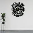 thumbnail image 4 of Craftnamesign Custom It's Pizza Time Wall Clock For Kitchen Restaurant Wall Decor, 4 of 4