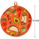 thumbnail image 2 of Bolsa calentadora con aislamiento y soporte de tela apto para microondas que mantiene el calor para harina de maíz, taco, pizza, pan hasta una hora, naranja, 2 of 5