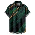 thumbnail image 1 of Camisa de manga corta Pompotops con solapa y estampado geométrico hawaiano para hombre oipoqjl48501, 1 of 3