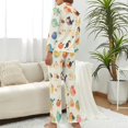 thumbnail image 2 of PoBuds Women's Long Sleeve Flannel Pajama Set Sleepwear Cute Bird Cartoon XL, 2 of 5