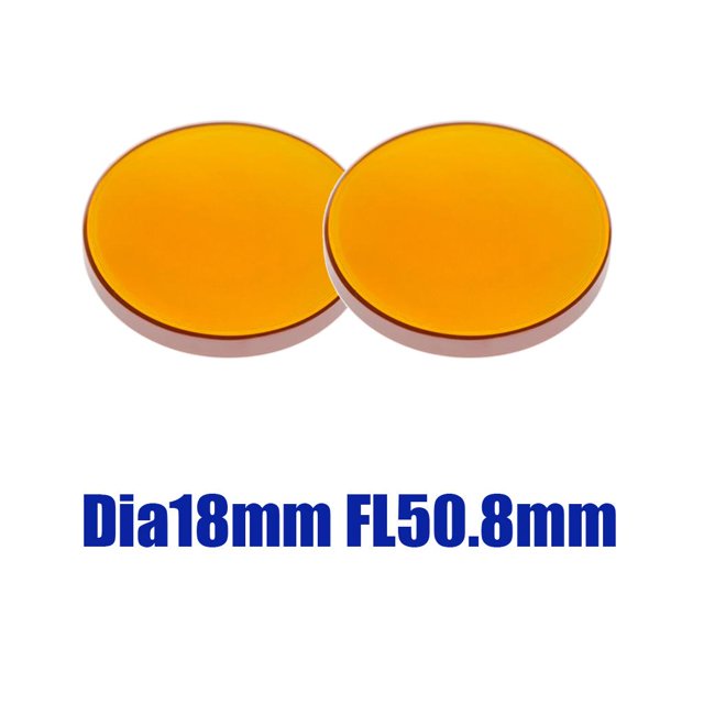 2 Unids ZnSe CO2 Focus Lens 18mm FL 50.8mm De Grabado Accesorios Para Grabador De CO2 Grabador, Selenide De Zinc Zulema nuevo Focal Len para máquina