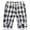 (Casual 181)Blue, variant on Mens Summer Shorts Casual Breeches Fashion Color Blocked Checkered Cottonlinen Five Quarter Straight Leg Beach Short Pants Plus Size