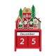 thumbnail image 2 of Calendario de números navideños, adorno de madera, figura, calendario diario creativo vintage Rojo, 2 of 9
