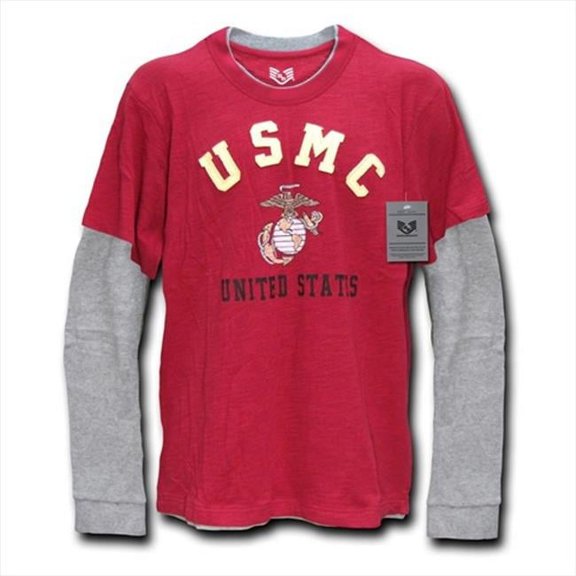 Rapid Dominance Highlight Tee- Marines- Cardinal- 2X